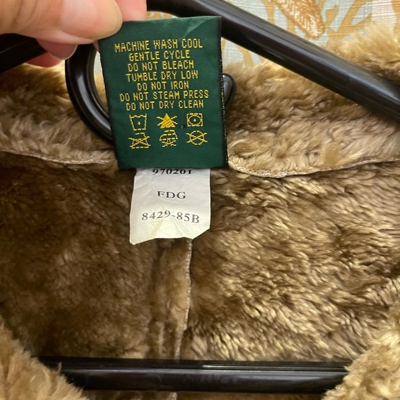 CABELAS Faux Fur Suede Sport Outdoor Barn Utility Hunting Jacket Coat Med Brown - Picture 10 of 12